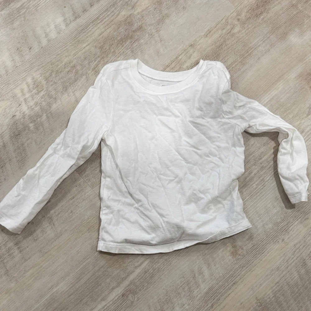 Old Navy Kids White Long Sleeve Tee